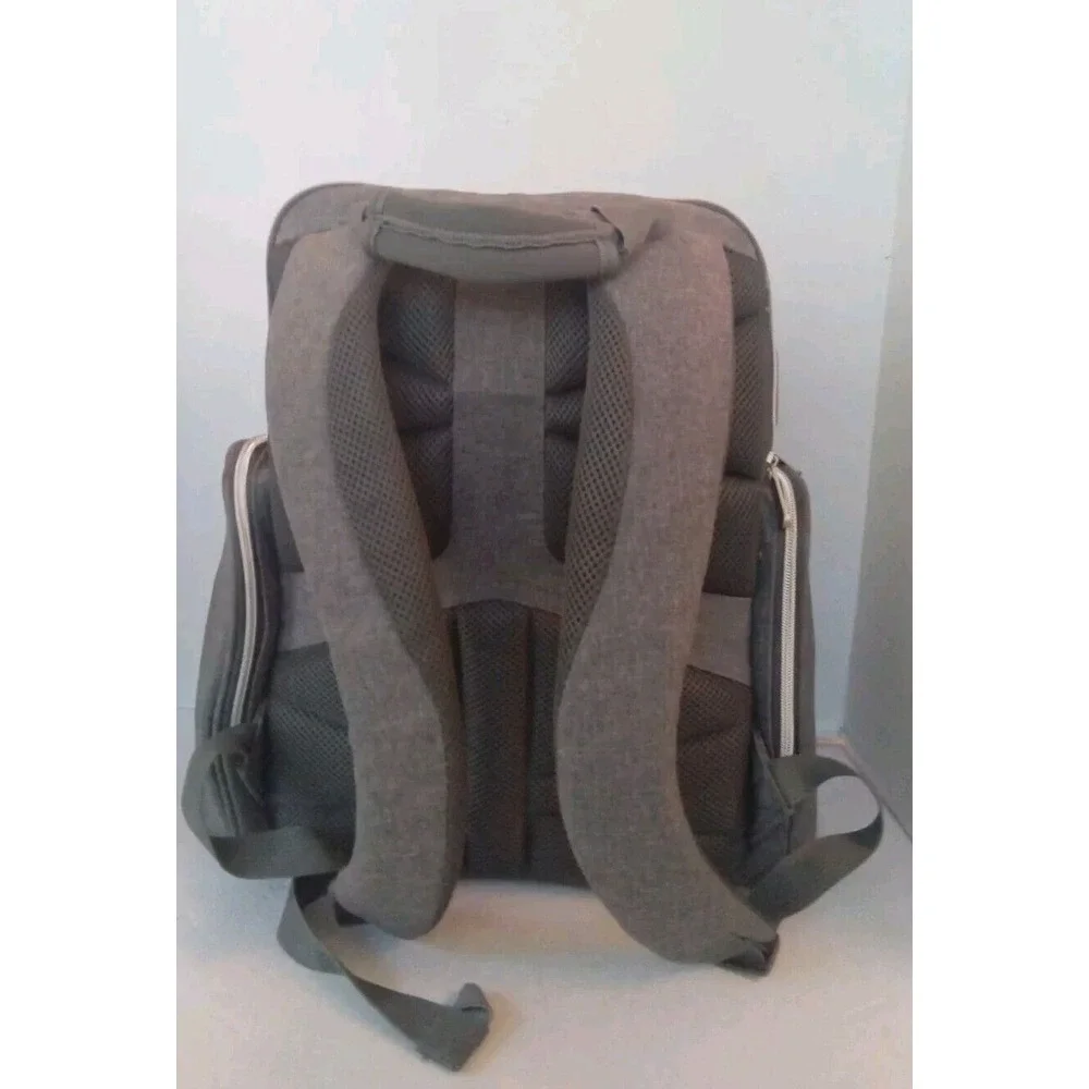 Diaper‎ Bag Backpack, Large Capacity, Insulated Pockets, Gray